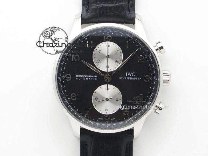 MIROTIME 0417 Sustainable Portuguese IW545408 White Dial ZF 1:1 Best Edition On Dark Blue Leather Strap 7335